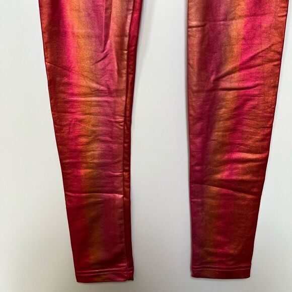 NWT American Apparel Metallic Legging Sunset Ombre Cali Sun & Fun Leggings sz S - Picture 5 of 15